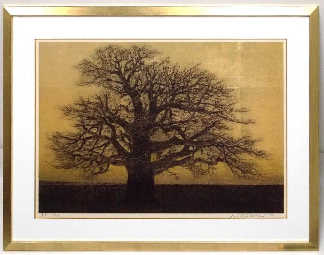 Large Joichi Hoshi Evening Glow/ Tree 1978 Woodblock Print Signed Ed.99: Large Joichi Hoshi Evening Glow/ Tree 1978 Woodblock Print Signed Ed.99 This listing features Large Joichi Hoshi Evening Glow/ Tree 1978 Woodblock Print Signed Ed.99. Item specifics are provided