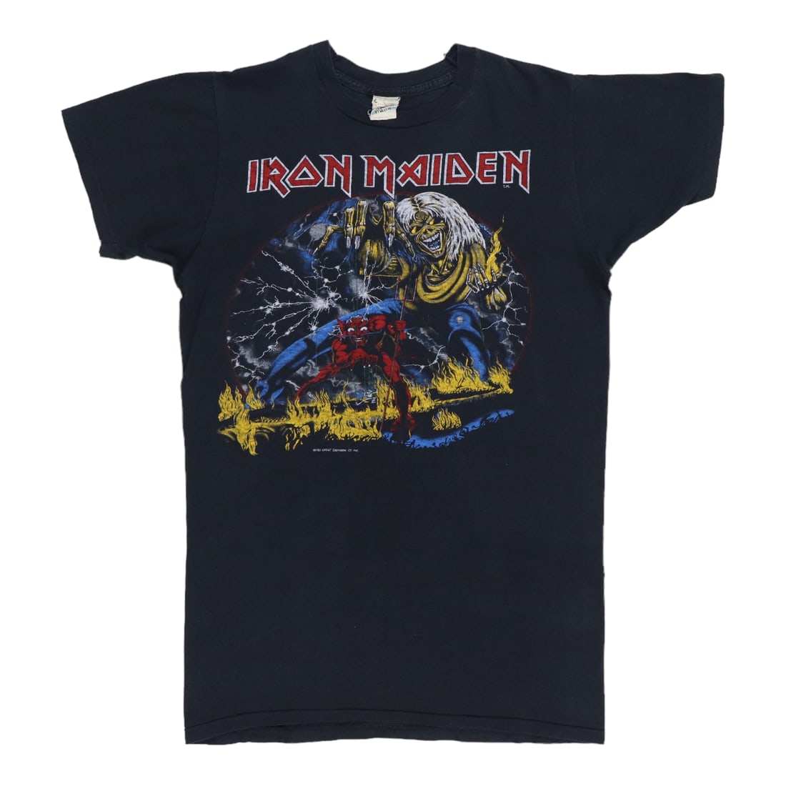Shirt 1982 Iron Maiden Number Of The Beast: Shirt 1982 Iron Maiden Number Of The Beast This listing features Shirt 1982 Iron Maiden Number Of The Beast. Item specifics are provided below. Item Specifics: Size: Large Era: 1980s Color: Black
