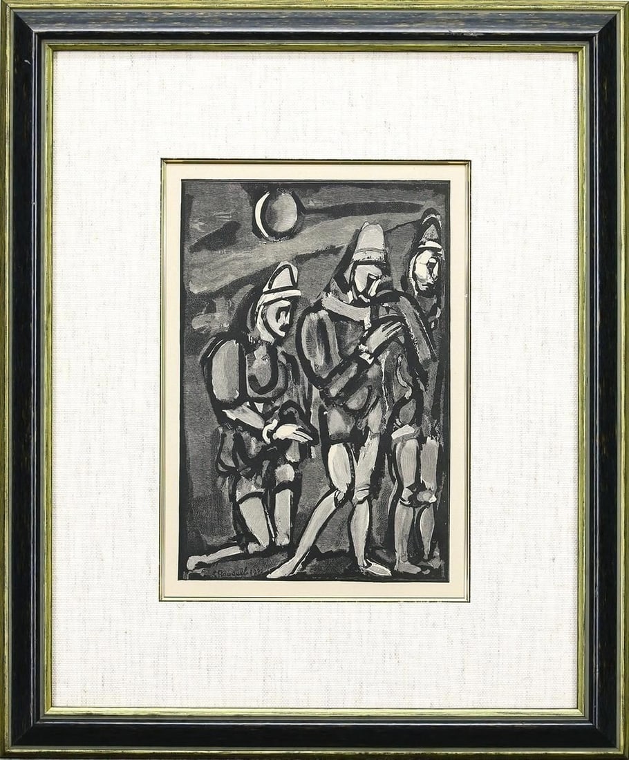 Print Georges Rouault Circus of the Shooting Stars II Etching Framed Authentic (1 of 7)