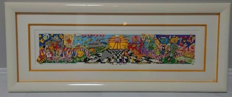 Collectible James Rizzi Follow the Sun 3D pop Art 1995 Signed ED 314/ 350 Framed (1 of 15)