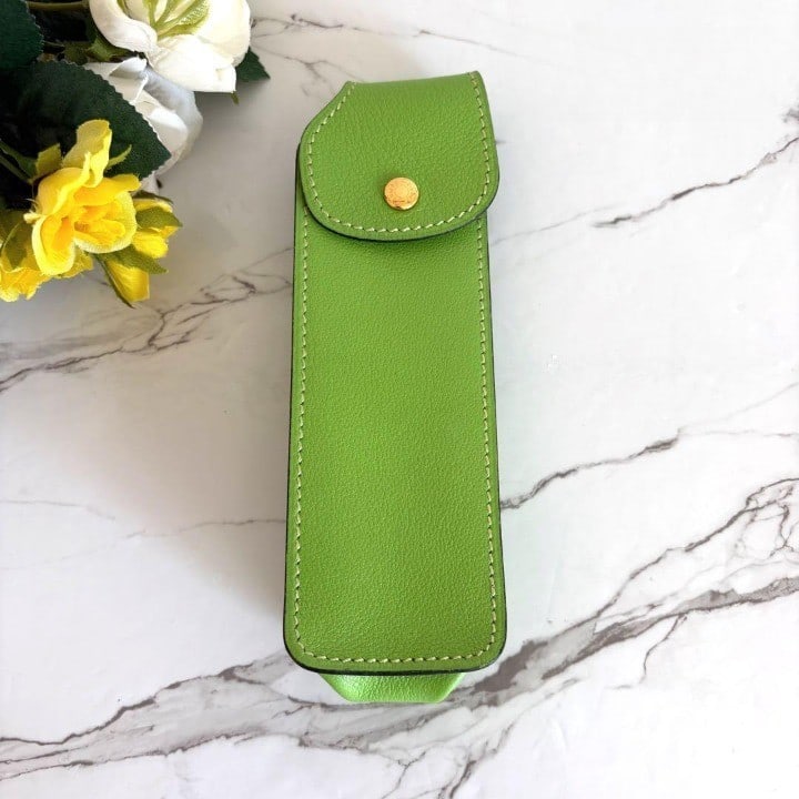 Pouch Hermes Paris Glasses Pen Multi Case Light Green Leather Button Holder: Pouch Hermes Paris Glasses Pen Multi Case Light Green Leather Button Holder This listing features Pouch Hermes Paris Glasses Pen Multi Case Light Green Leather Button Holder. Item specifics are provid