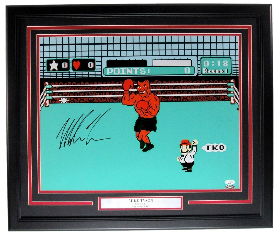 205594 Mike Tyson "Punch Out" Signed/ Autographed 16x20 Photo Framed JSA (1 of 5)