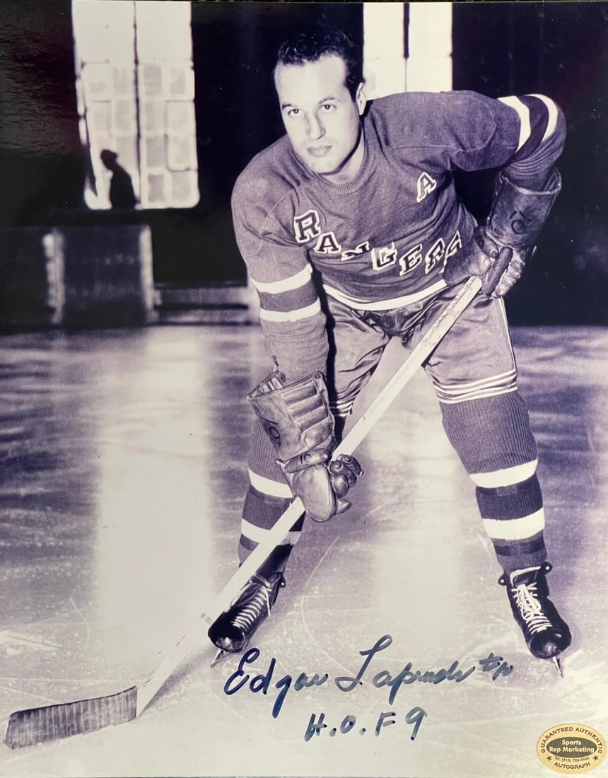 Photo Edgar Laprade Autographed 8x10 Hockey (1 of 1)