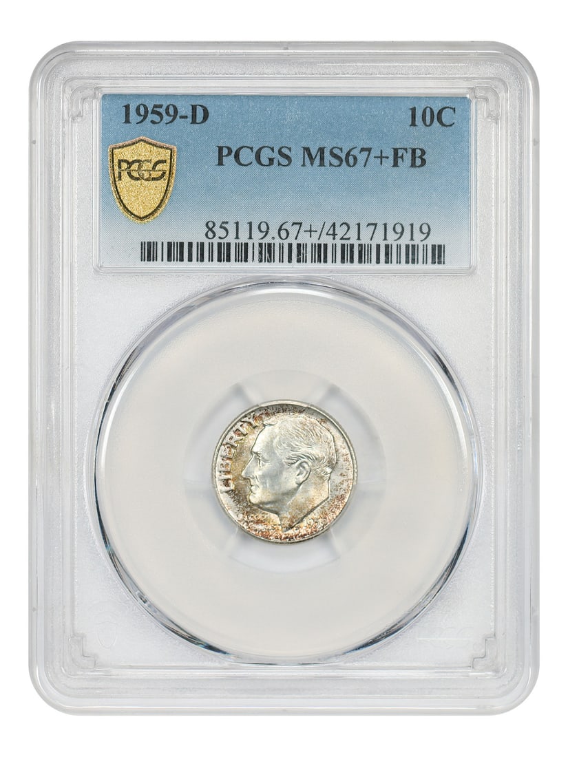 Roosevelt Dime - 1959-D 10C PCGS MS67+FB (1 of 4)