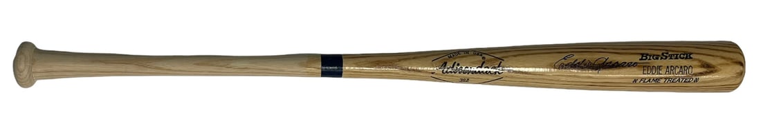 (JSA) Eddie Arcaro Autographed Adirondack BigStick Bat: (JSA) Eddie Arcaro Autographed Adirondack BigStick Bat This listing features (JSA) Eddie Arcaro Autographed Adirondack BigStick Bat. Item specifics are provided below. Item Specifics: Brand: James Spe