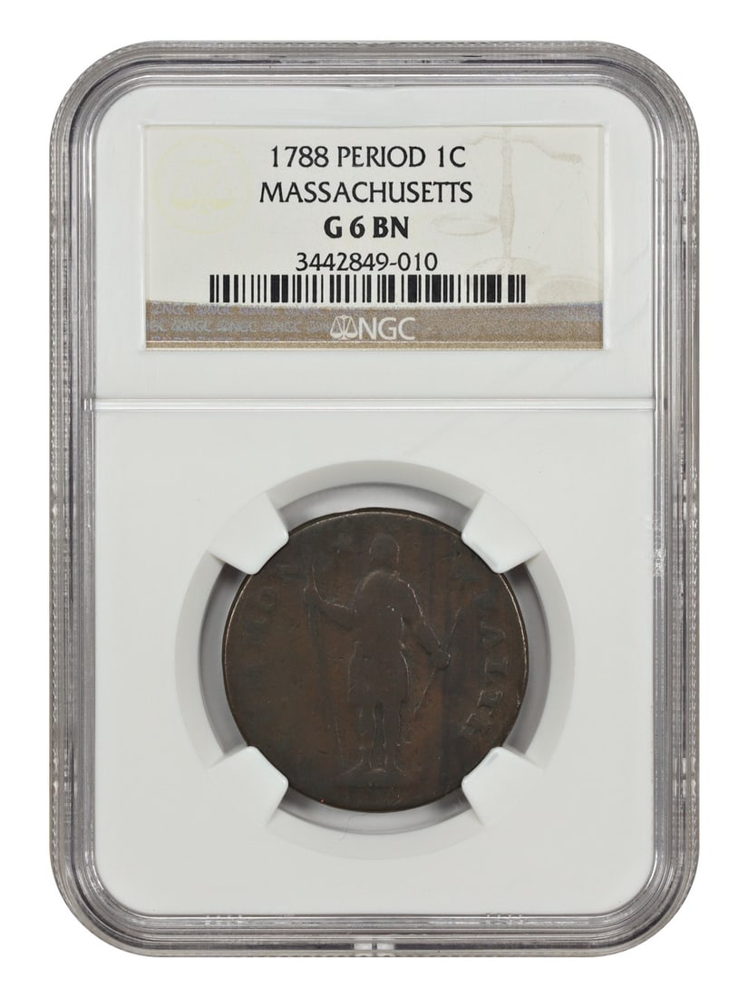 Colonials - 1788 Massachusetts Cent NGC Good 06 (Period) (1 of 4)