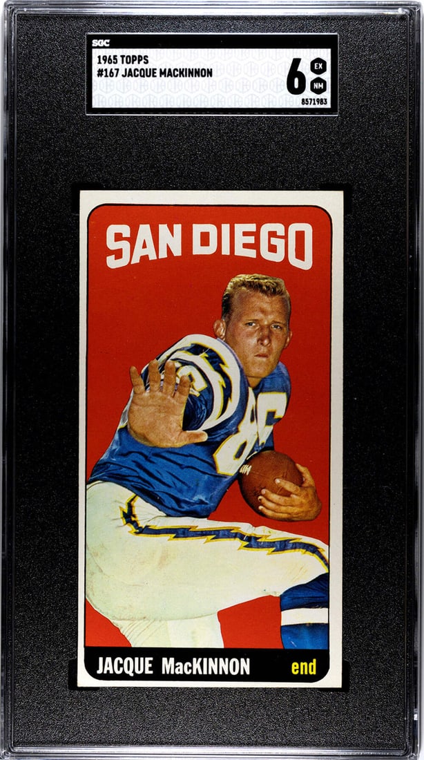 6 Jacque Mackinnon 1965 Topps #167 SGC (1 of 2)