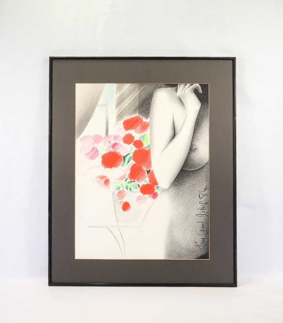 Signed Jean Grard Dubois "Matinale" 1984 Original Color Pencil Drawing 50x65cm: Signed Jean Grard Dubois "Matinale" 1984 Original Color Pencil Drawing 50x65cm This listing features Signed Jean Grard Dubois "Matinale" 1984 Original Color Pencil Drawing 50x65cm. Item specifics are