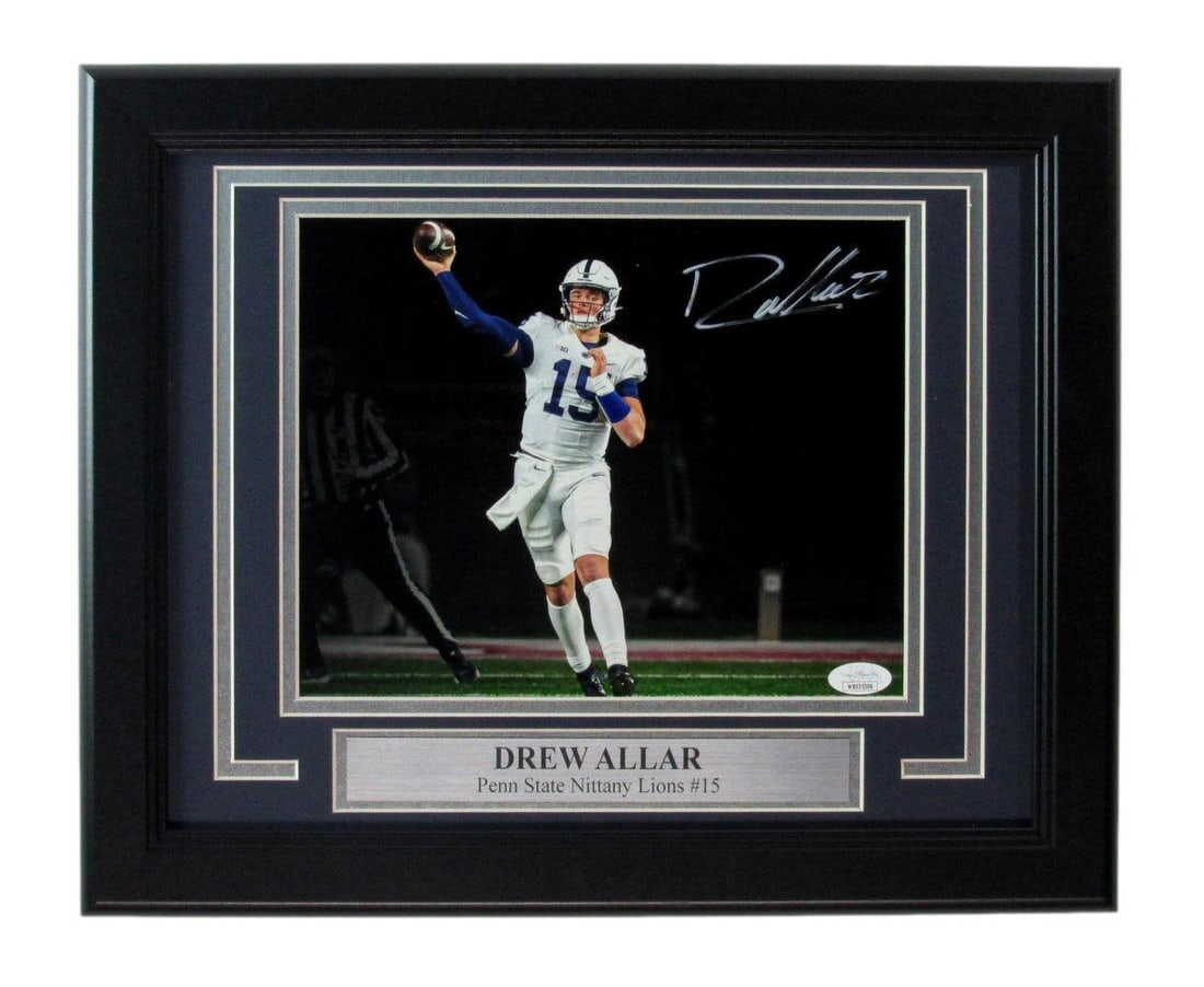 183347 Drew Allar Signed/ Autogrphed 8x10 Photo Penn State Framed JSA (1 of 4)
