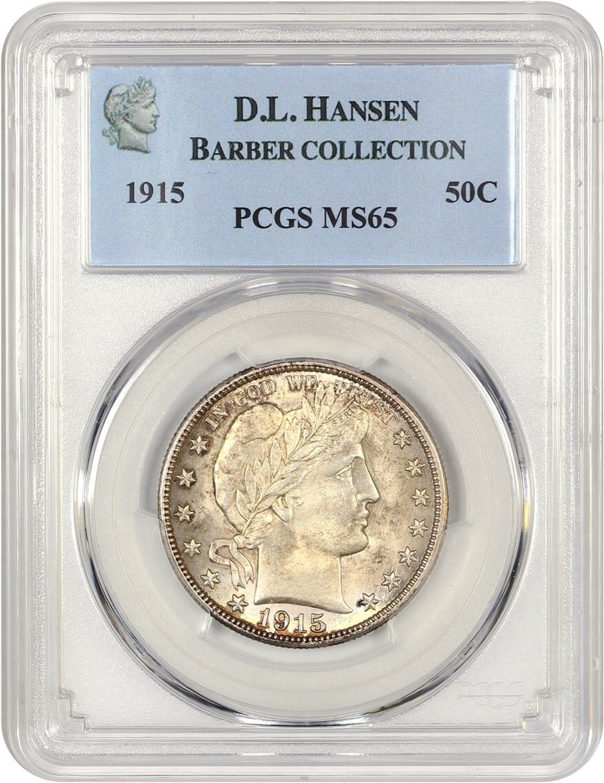 Hansen 1915 50c PCGS MS65 ex: D.L. (1 of 4)