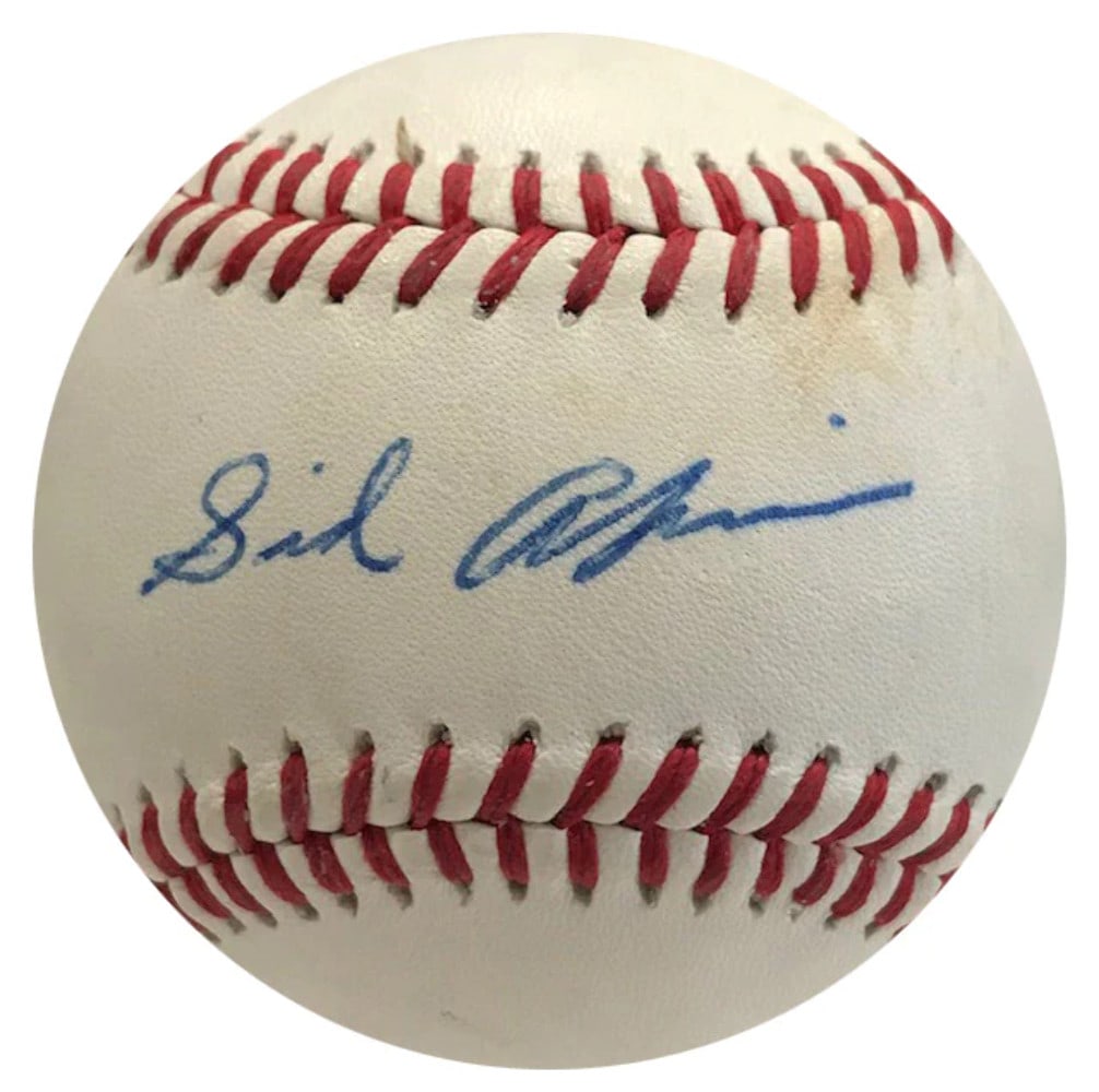 (JSA) Sid Akins Autographed Atlanta Braves Logo Baseball (1 of 3)