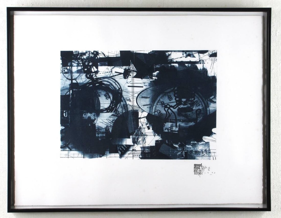 Japan Brian Boigon Speed Reading Tokyo 1990 Lithograph Signed Numbered 15/ 50 (1 of 5)