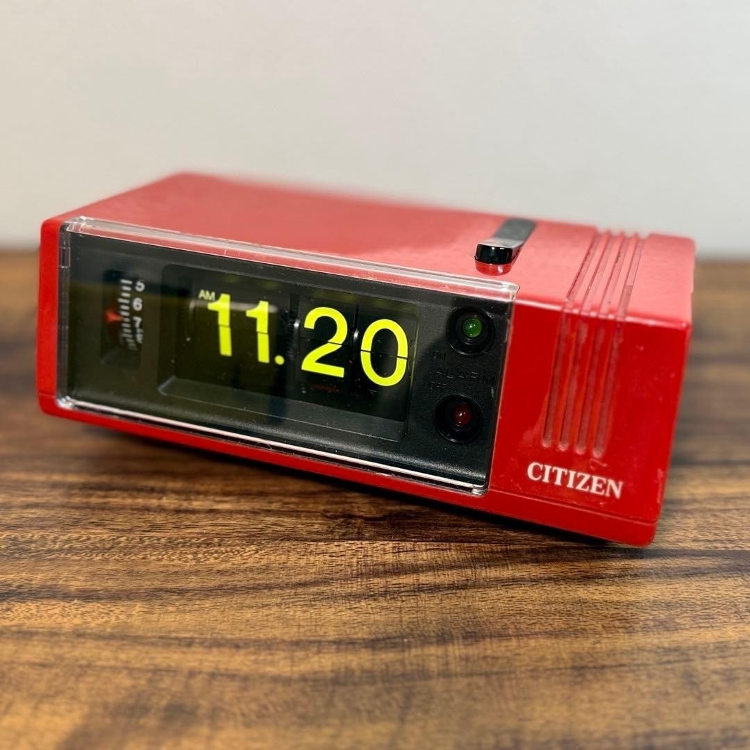 Style 5RD032 Citizen Red Flip Flap Alarm Clock Showa Retro Vintage Working Japan: Style 5RD032 Citizen Red Flip Flap Alarm Clock Showa Retro Vintage Working Japan This listing features Style 5RD032 Citizen Red Flip Flap Alarm Clock Showa Retro Vintage Working Japan. Item specifics