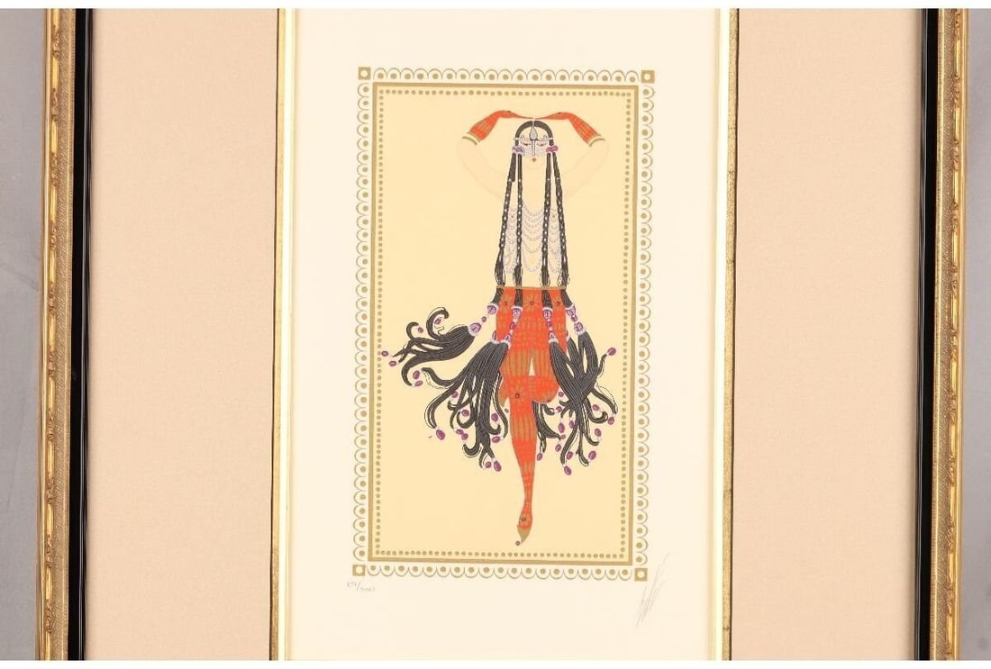 Framed ERTE "Scheherazade" Embossed Color Serigraph Silkscreen Hand Signed: Framed ERTE "Scheherazade" Embossed Color Serigraph Silkscreen Hand Signed This listing features Framed ERTE "Scheherazade" Embossed Color Serigraph Silkscreen Hand Signed. Item specifics are provided