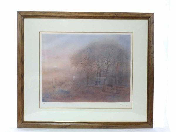 Art Kaiko Moti Secluded Road Signed Color Etching ED Proof Atelier 17 Paris (1 of 10)