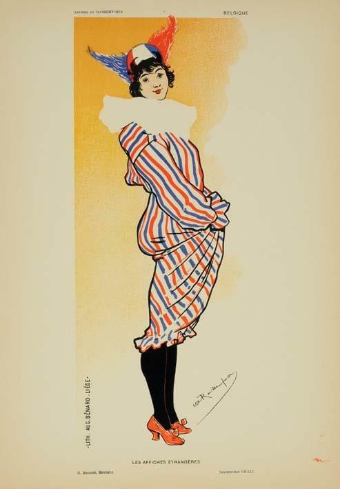 1897 Original Vintage Poster Musical Rassenfosse For Affiches Etrangeres (1 of 1)