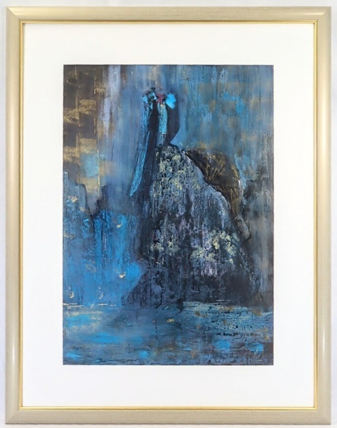 France Lucila Viso Oil Painting "Blue Fantasy" Signed 1997 F25 Argentina: France Lucila Viso Oil Painting "Blue Fantasy" Signed 1997 F25 Argentina This listing features France Lucila Viso Oil Painting "Blue Fantasy" Signed 1997 F25 Argentina. Item specifics are provided bel