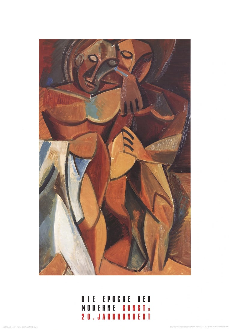 Cubism PABLO PICASSO L'amitie 39.5" x 27.5" Poster 1987 (1 of 1)