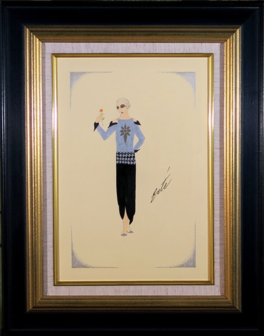 Deco ERTE Original Gouache Drawing Authentic Signed Framed Art: Deco ERTE Original Gouache Drawing Authentic Signed Framed Art This listing features Deco ERTE Original Gouache Drawing Authentic Signed Framed Art. Item specifics are provided below. Item