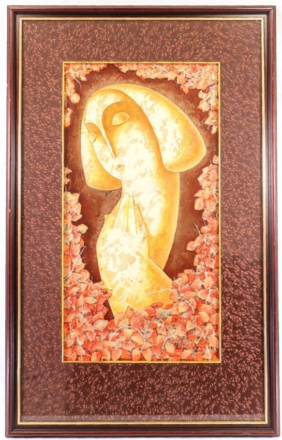 Art Tigran Yukhanyan Original Painting 1996 Female Figure Armenian Relief: Art Tigran Yukhanyan Original Painting 1996 Female Figure Armenian Relief This listing features Art Tigran Yukhanyan Original Painting 1996 Female Figure Armenian Relief. Item specifics are provided b