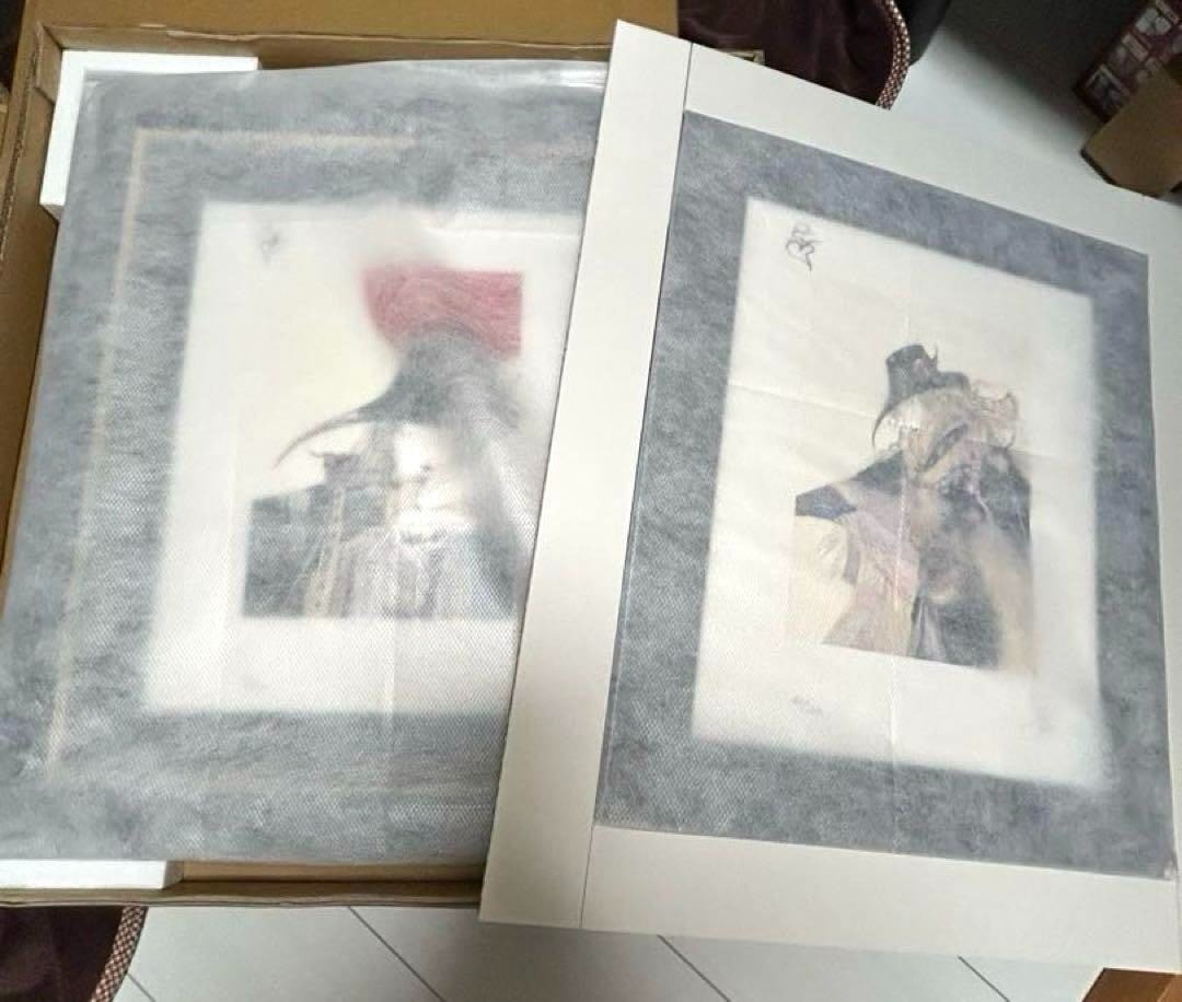 Rare Yoshitaka Amano Vampire Hunter D Spade Giclee Print 2 set Signed ED 62/ 100 (1 of 19)