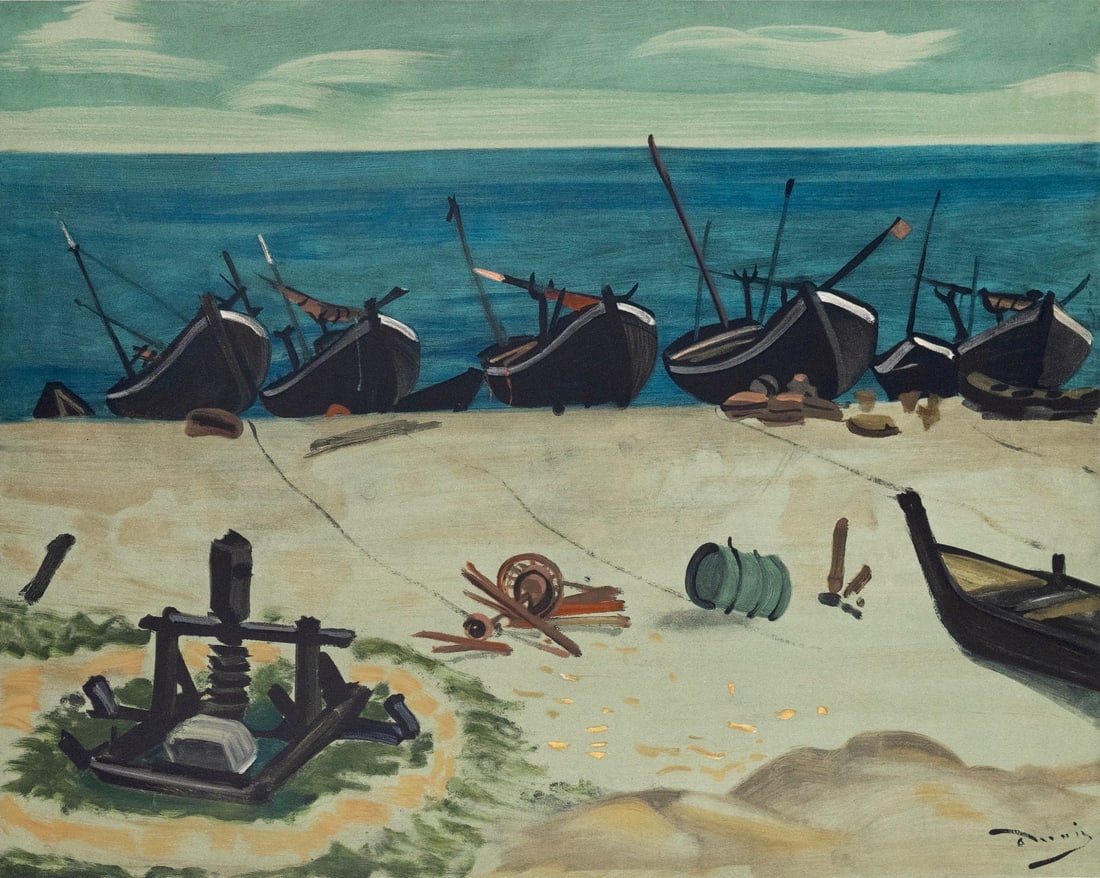 Lithograph - Andr Derain - Barques a Graveline - Collection Pierre Lvy: Lithograph - Andr Derain - Barques a Graveline - Collection Pierre Lvy This listing features Lithograph - Andr Derain - Barques a Graveline - Collection Pierre Lvy. Item specifics are provided below.