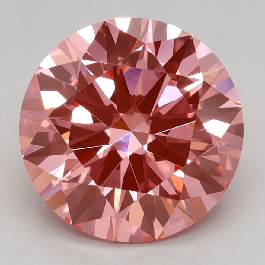 Ideal Loose Lab Diamond - IGI Round 2.45ct Fancy Vivid Pink VVS2 (1 of 1)
