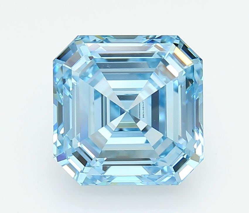 Loose Lab Diamond - IGI Asscher 3.25ct Fancy Intense Blue VVS2 (1 of 1)