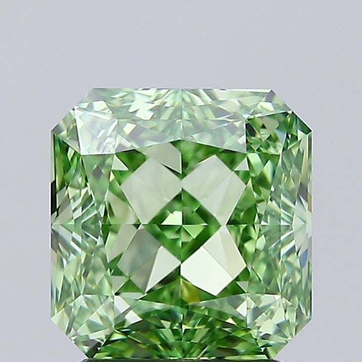Loose Lab Diamond - IGI Square Radiant 2.51ct Fancy Vivid Green VVS1 (1 of 1)