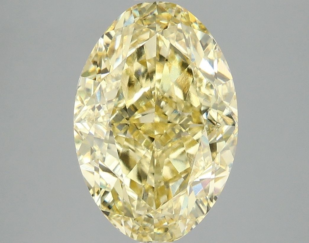 Loose Lab Diamond - IGI Oval 4.09ct Fancy Vivid Yellow VVS2 (1 of 1)