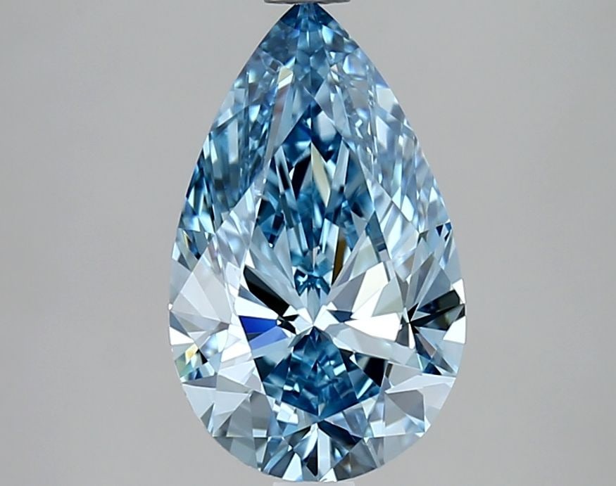 Loose Lab Diamond - IGI Pear 2.04ct Fancy Vivid Blue IF (1 of 1)