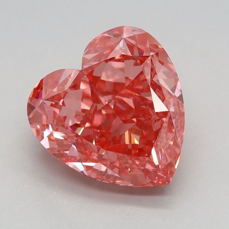 Loose Lab Diamond - IGI Heart 2.94ct Fancy Vivid Pink VVS2 (1 of 1)