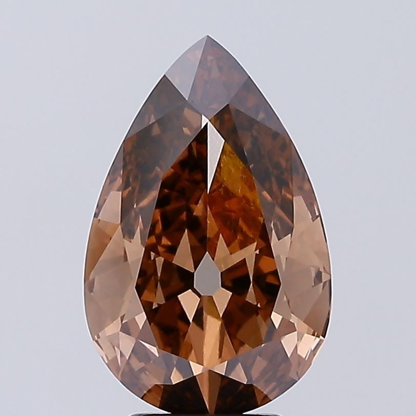 Loose Lab Diamond - IGI Pear 3.04ct Fancy Brown VVS1 (1 of 1)