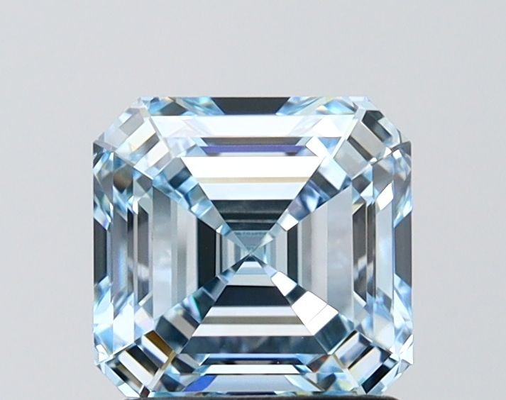 Loose Lab Diamond - IGI Asscher 1.63ct Fancy Blue VVS2 (1 of 1)
