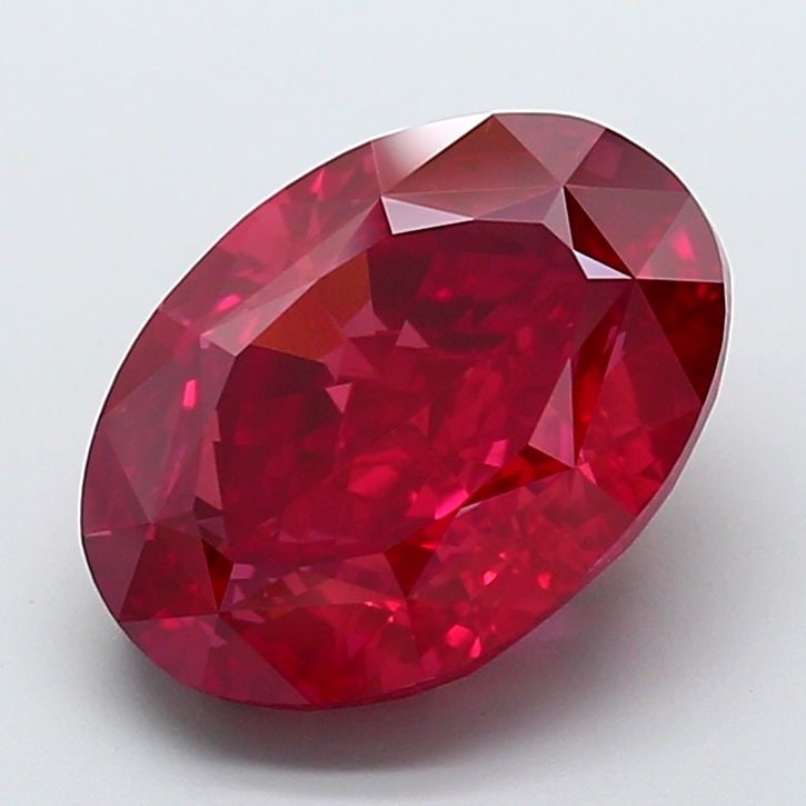 Loose Lab Diamond - IGI Oval 10.03ct Fancy Vivid Red VVS2 (1 of 1)