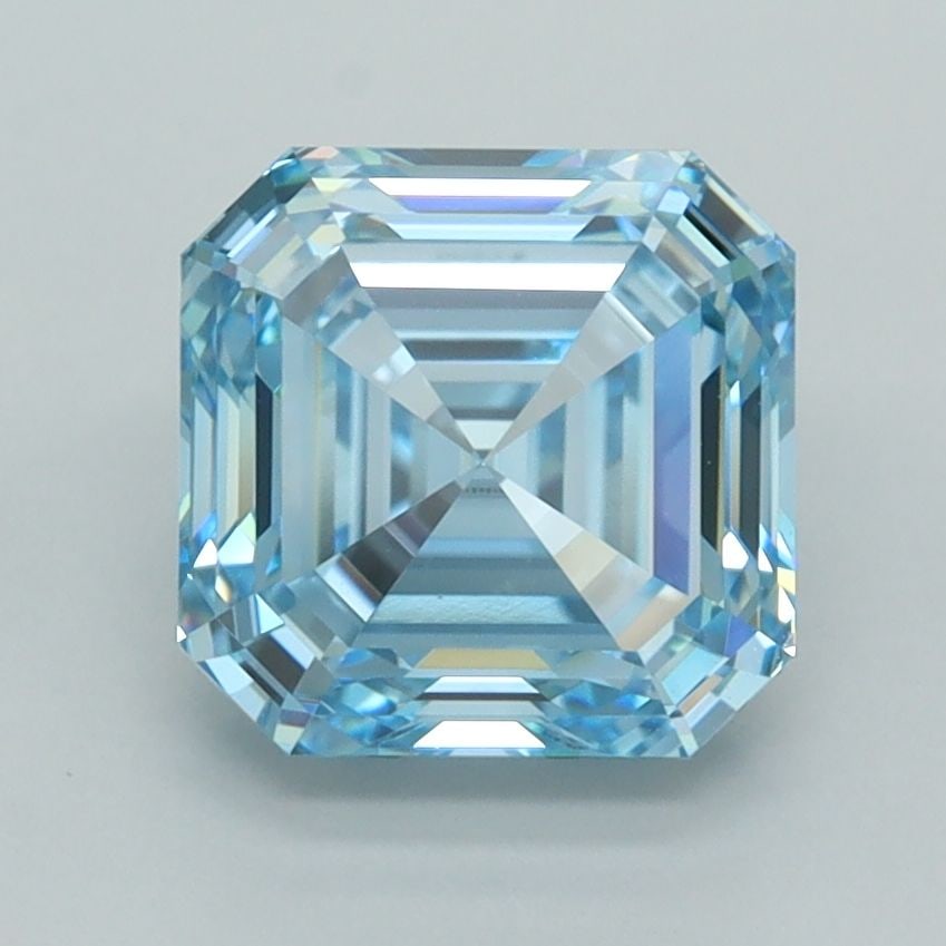 Loose Lab Diamond - IGI Asscher 2.59ct Fancy Vivid Blue VVS2 (1 of 1)