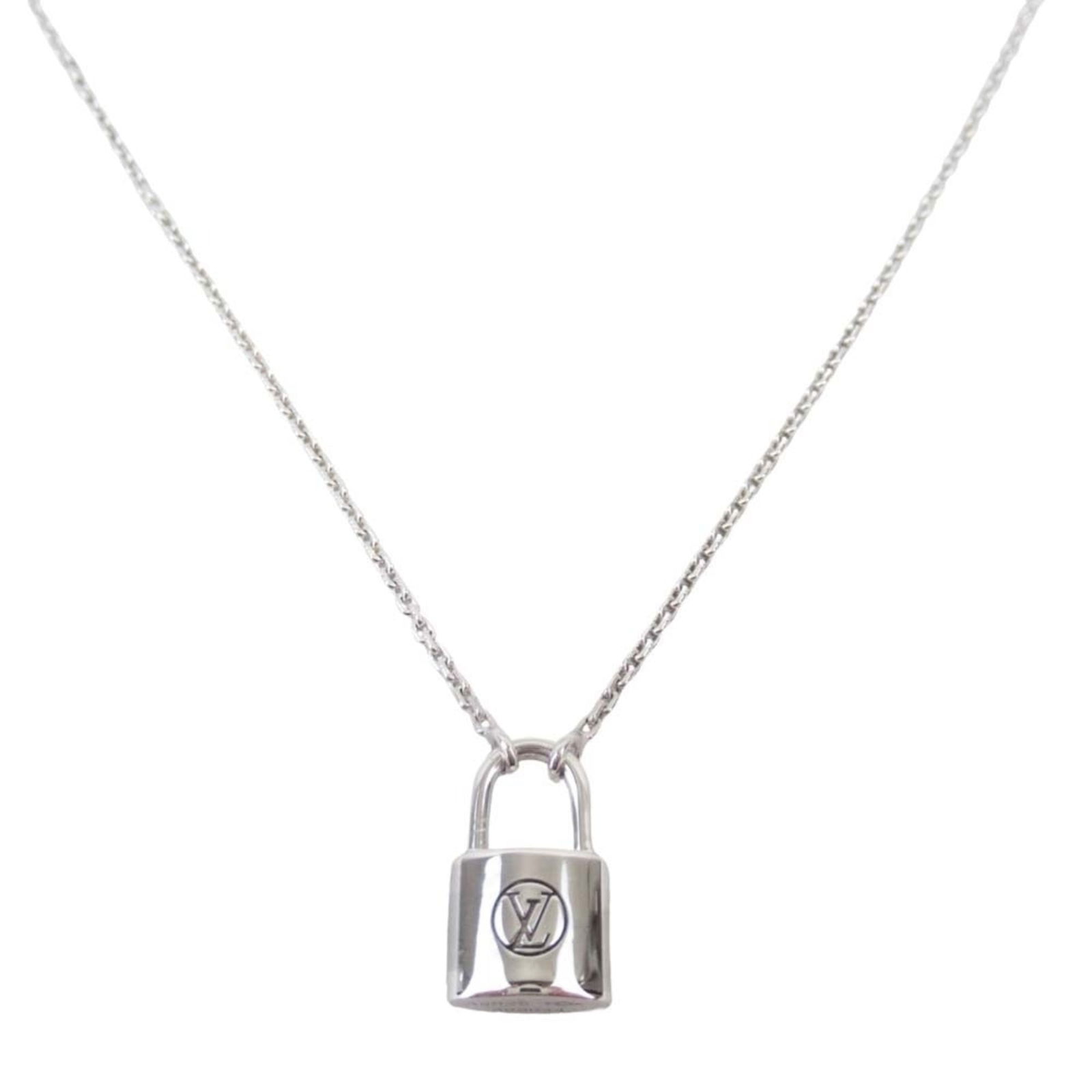 Women LOUIS VUITTON LV Logo Pendant Lockit Padlock Necklace in Ag925 Silver for Men and: Women LOUIS VUITTON LV Logo Pendant Lockit Padlock Necklace in Ag925 Silver for Men and This listing features Women LOUIS VUITTON LV Logo Pendant Lockit Padlock Necklace in Ag925 Silver for Men and.
