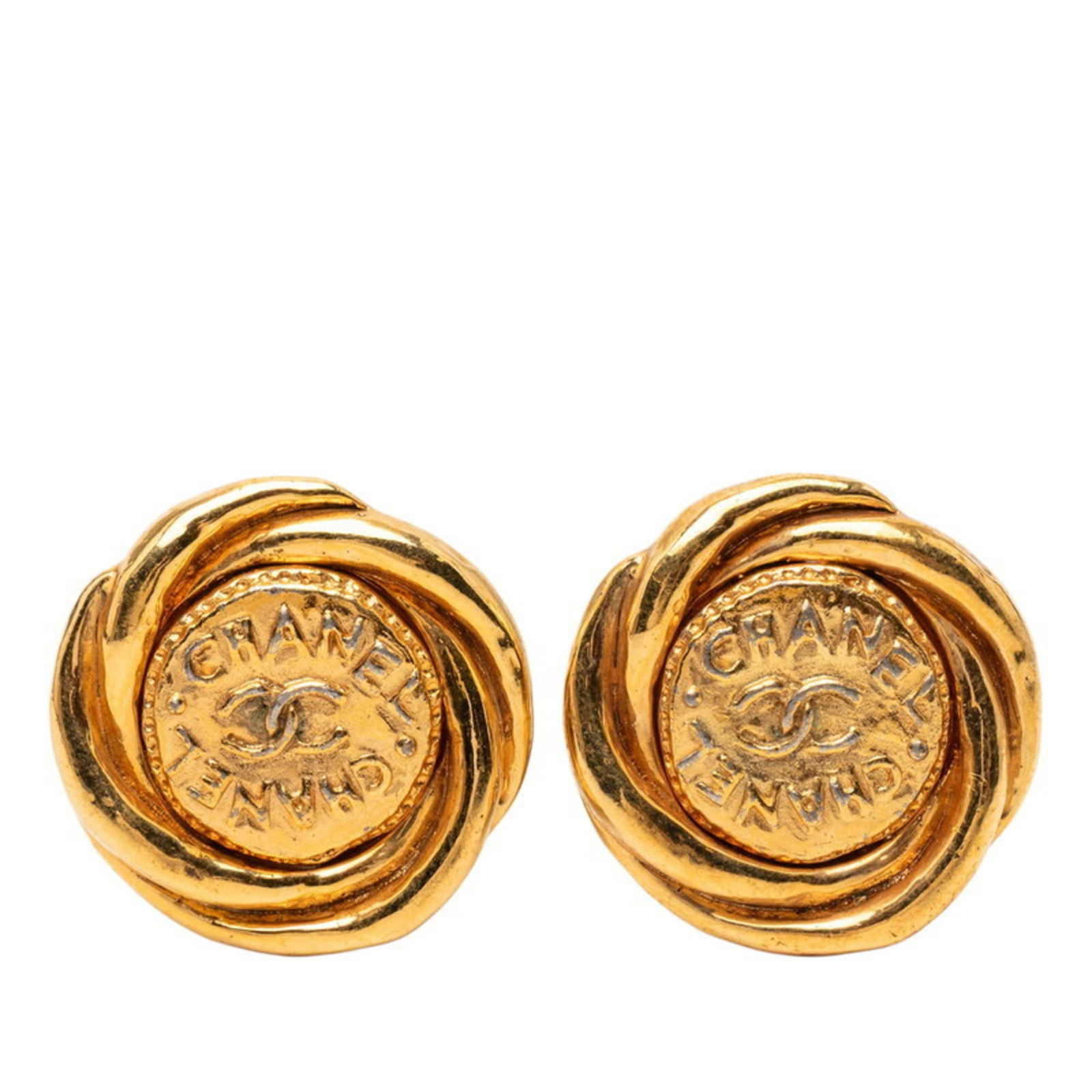 Earrings Chanel Clip: Earrings Chanel Clip This listing features Earrings Chanel Clip. Item specifics are provided below. Item Specifics: Brand: Chanel Type: Clip Earrings Gender: Women Color: Gold Season: Vintage Conditio