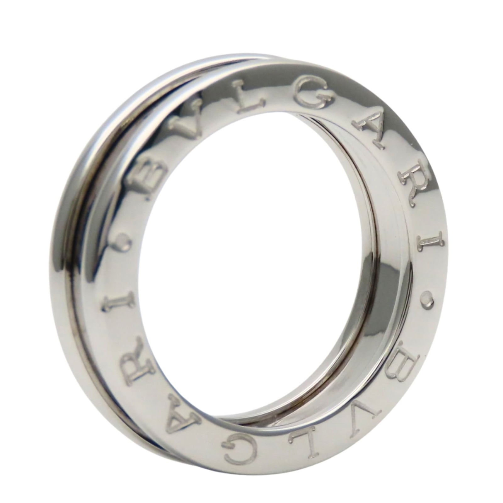 (18K) Bvlgari Band Ring White Gold: (18K) Bvlgari Band Ring White Gold This listing features (18K) Bvlgari Band Ring White Gold. Item specifics are provided below. Item Specifics: Brand: Bvlgari Type: Band Ring Gender: Women Color: