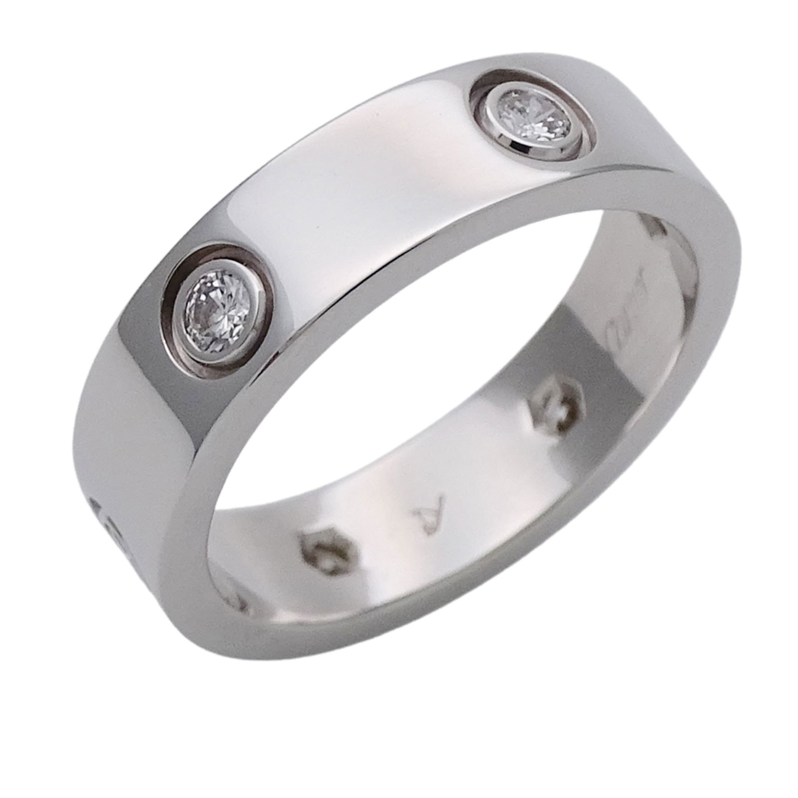 (18K) Cartier Band Ring White Gold (1 of 12)