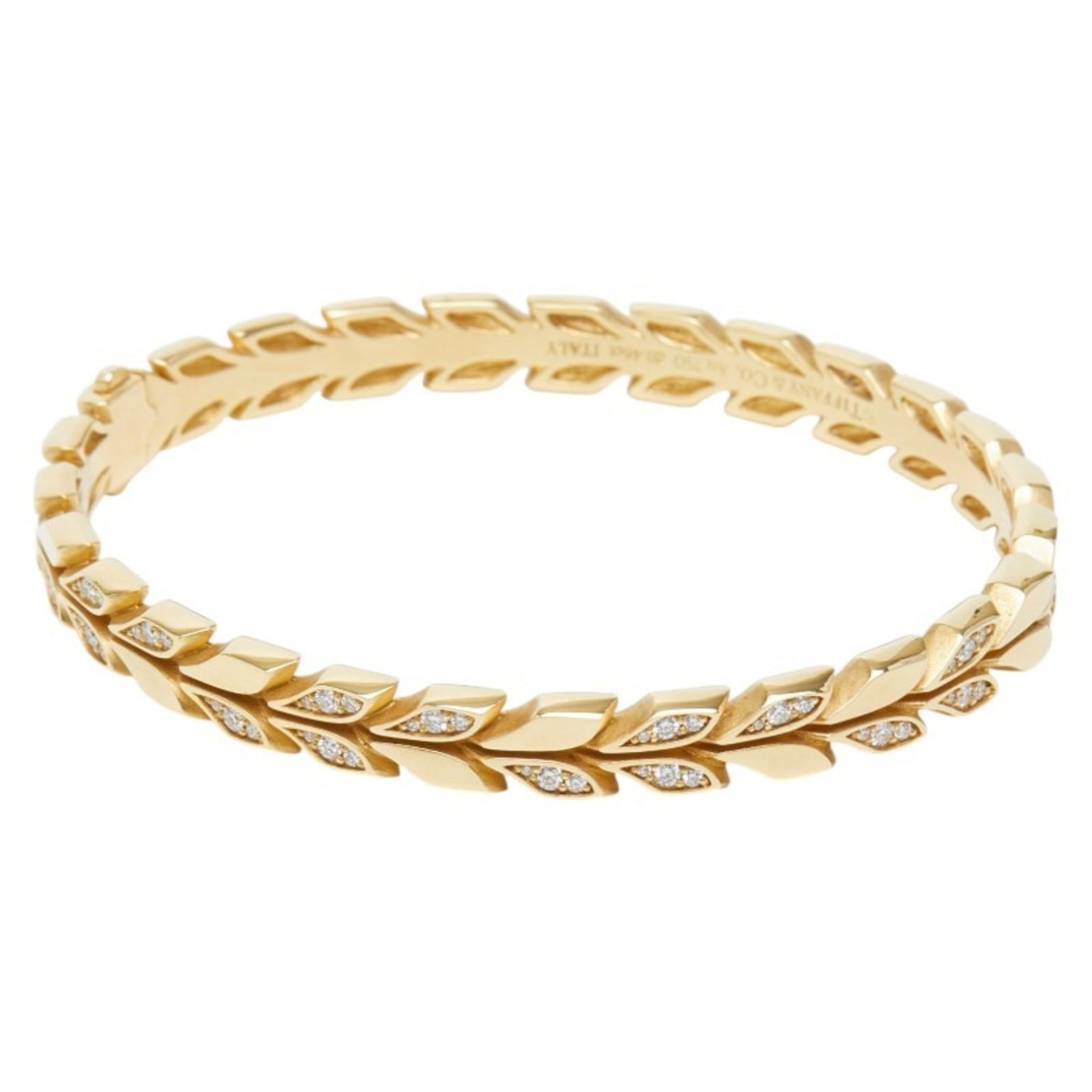 (18K) Tiffany Bangle Yellow Gold (1 of 8)