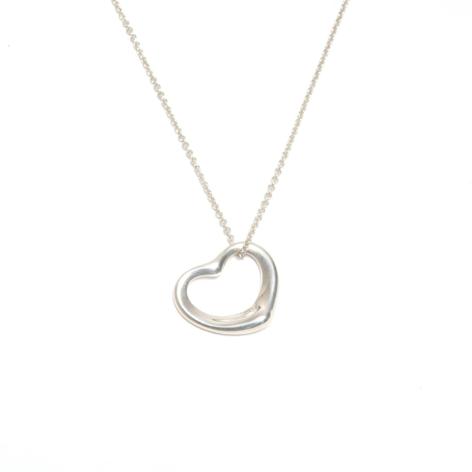 WS24574 Tiffany & Co. Open Heart 925 Sterling Silver Necklace: WS24574 Tiffany & Co. Open Heart 925 Sterling Silver Necklace This listing features WS24574 Tiffany & Co. Open Heart 925 Sterling Silver Necklace. Item specifics are provided below. Item Specifics: