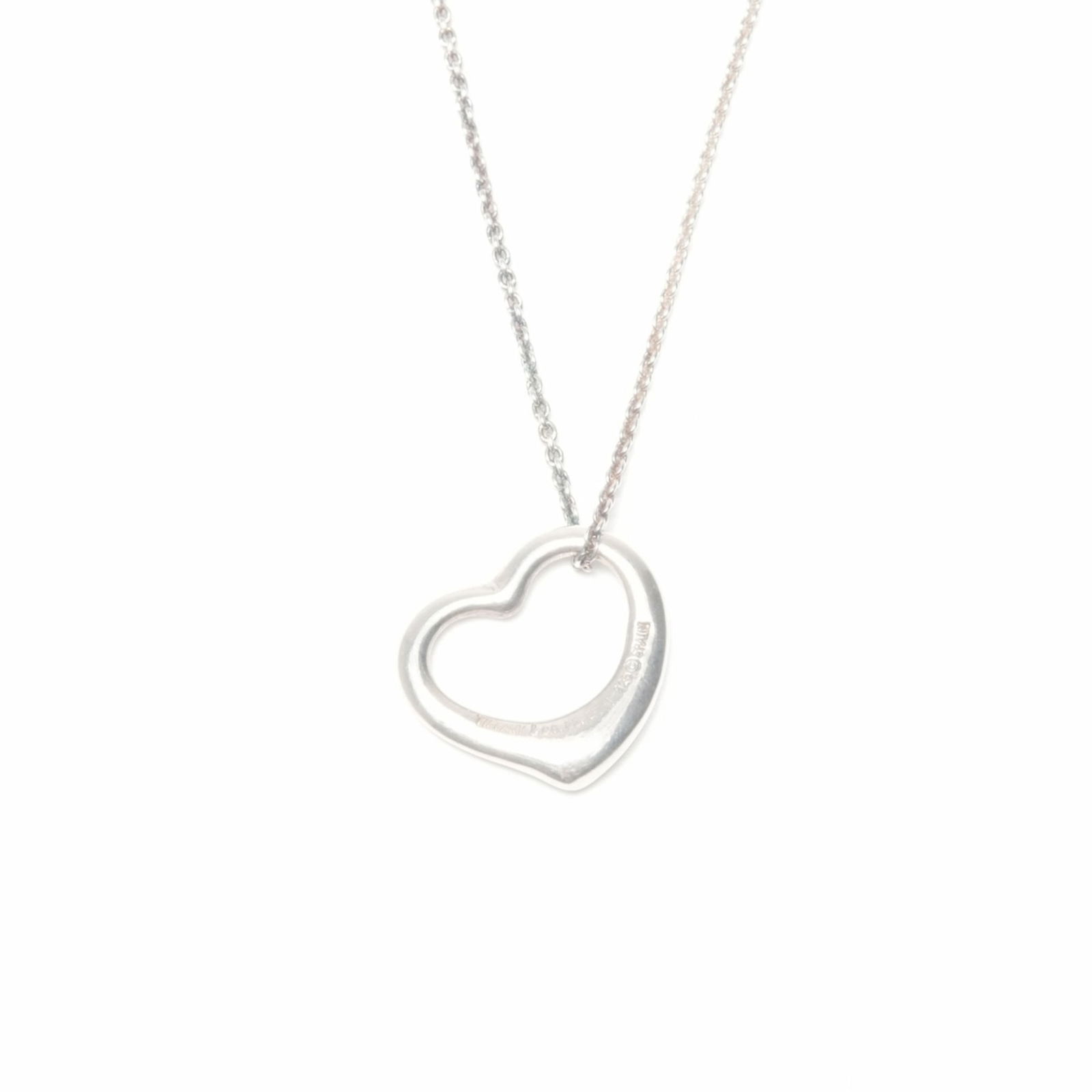 WS24054 Tiffany & Co. Open Heart 925 Sterling Silver Necklace: WS24054 Tiffany & Co. Open Heart 925 Sterling Silver Necklace This listing features WS24054 Tiffany & Co. Open Heart 925 Sterling Silver Necklace. Item specifics are provided below. Item Specifics: