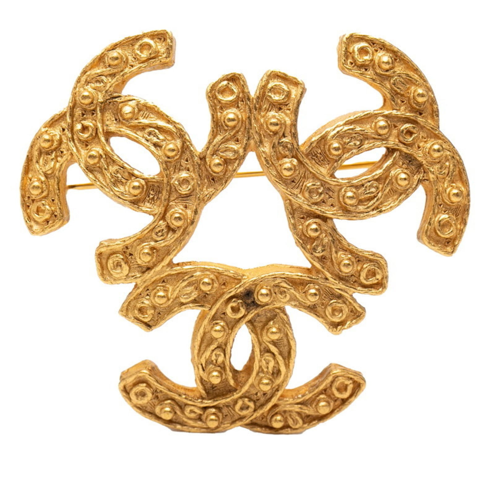 Brooch Chanel: Brooch Chanel This listing features Brooch Chanel. Item specifics are provided below. Item Specifics: Brand: Chanel Type: Brooch Gender: Women Color: Gold Size (Hxwxd): 4.29cm x 4.67cm / 1.68'' x 1.83