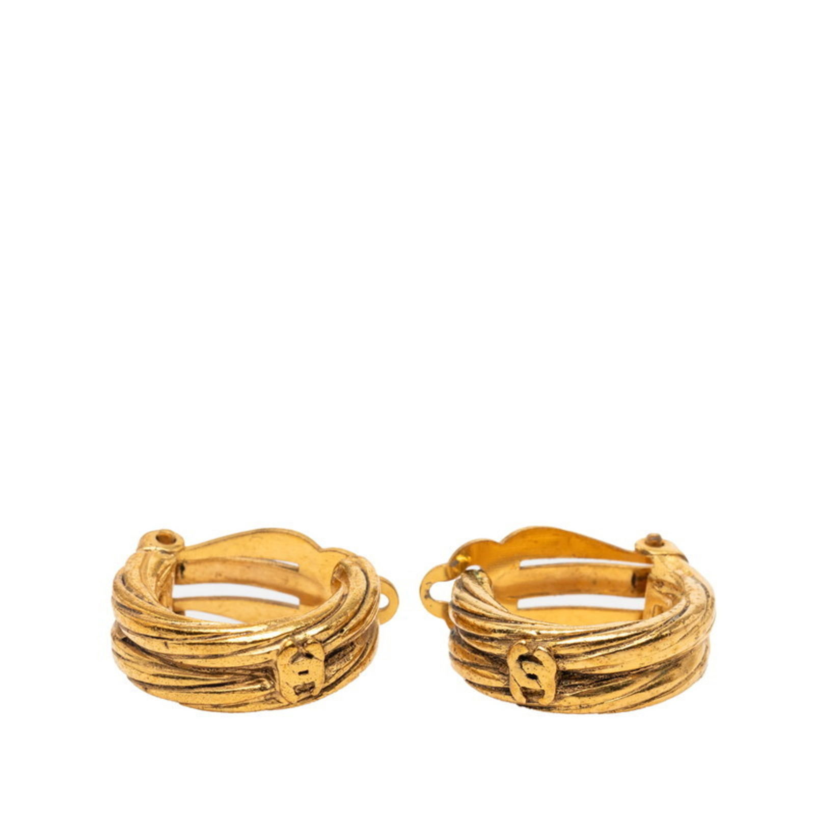 Earrings Chanel Clip: Earrings Chanel Clip This listing features Earrings Chanel Clip. Item specifics are provided below. Item Specifics: Brand: Chanel Type: Clip Earrings Gender: Women Color: Gold Size (Hxwxd): 21.20mm x
