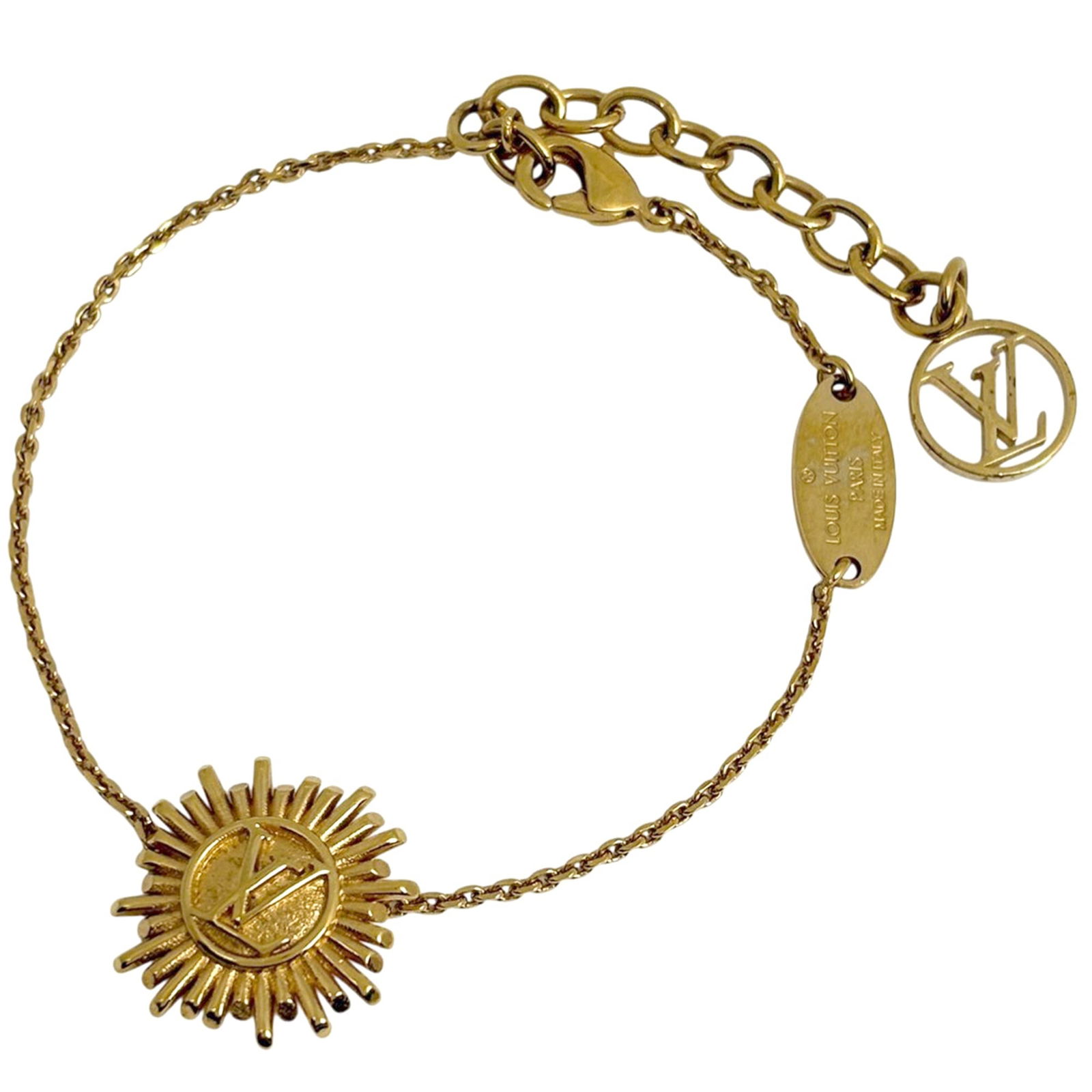 Plating Louis Vuitton Charm Bracelet Gold: Plating Louis Vuitton Charm Bracelet Gold This listing features Plating Louis Vuitton Charm Bracelet Gold. Item specifics are provided below. Item Specifics: Brand: Louis Vuitton Type: Charm