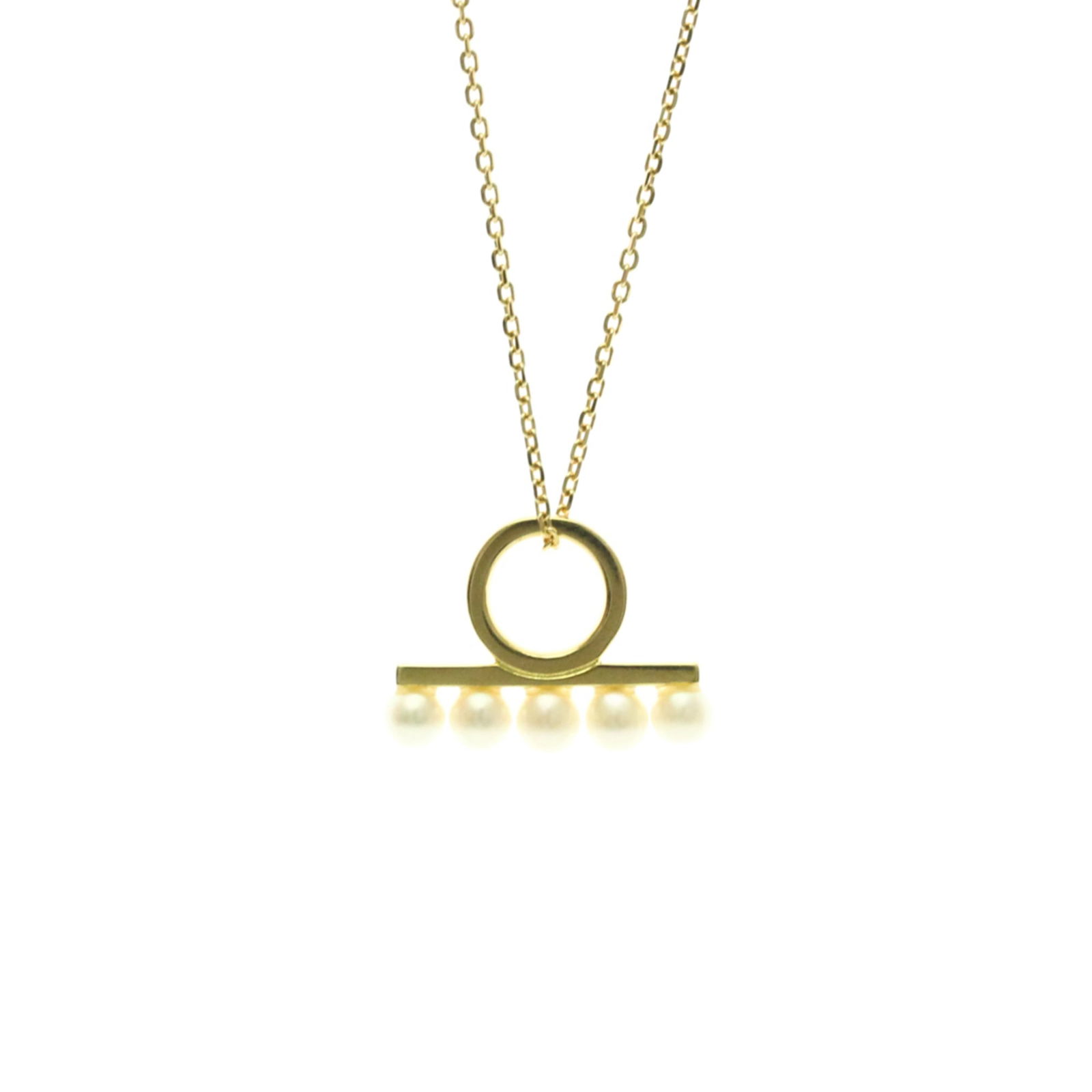 Women Fashion Pendant Necklace (Gold) - Tasaki Balance Petite Necklace Yellow Gold (18K) Pearl Men (1 of 12)