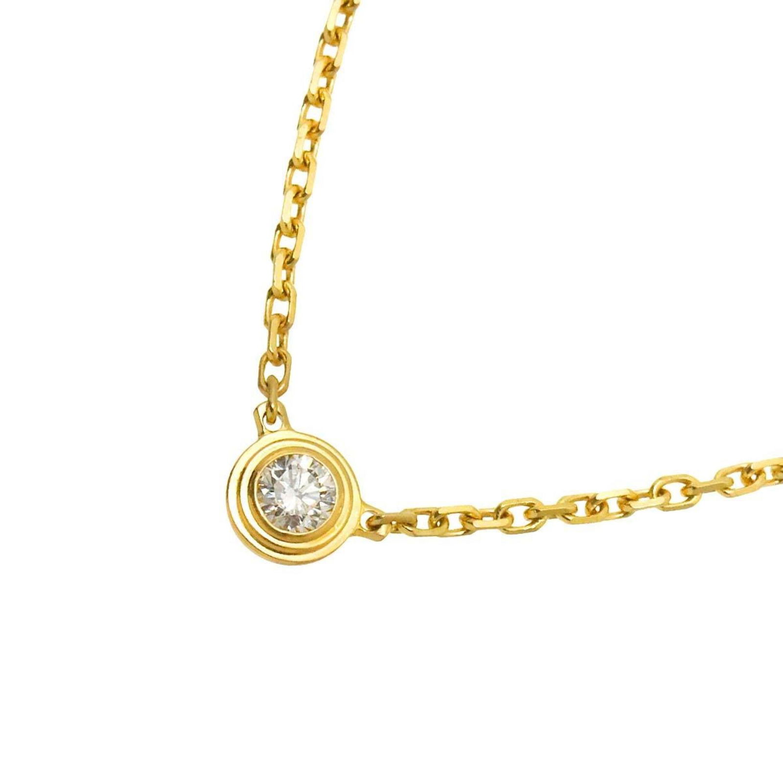 Diamant Lger Necklace - Cartier d'Amour Diamond Necklace - XS - 41cm - 18K Yellow Gold 750 (1 of 8)