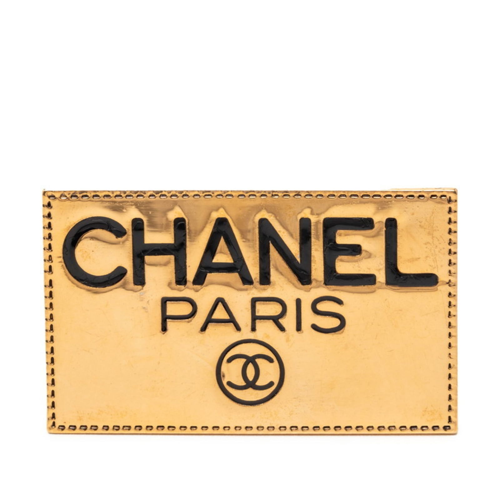 Brooch Chanel: Brooch Chanel This listing features Brooch Chanel. Item specifics are provided below. Item Specifics: Brand: Chanel Type: Brooch Gender: Women Color: Gold Size (Hxwxd): 3.21cm x 5.32cm / 1.26'' x 2.09