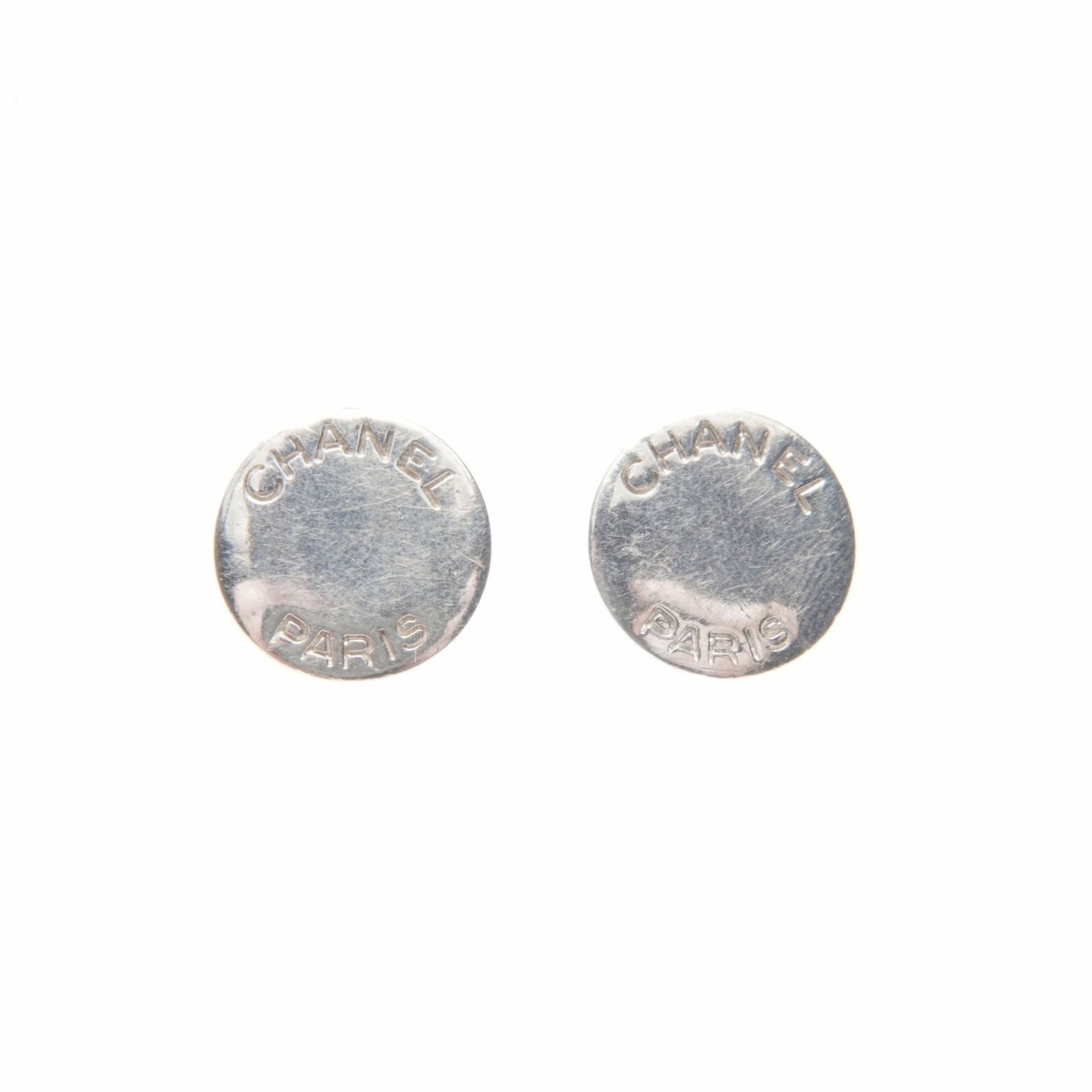 Earrings Chanel Stud: Earrings Chanel Stud This listing features Earrings Chanel Stud. Item specifics are provided below. Item Specifics: Brand: Chanel Type: Stud Earrings Gender: Women Color: Silver Size (Hxwxd):